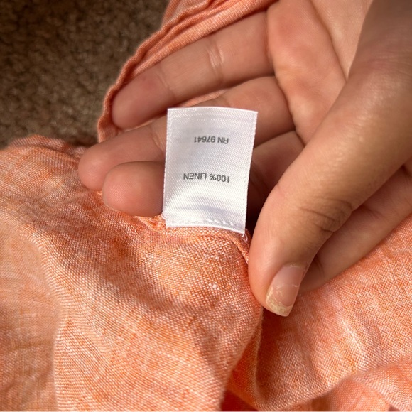 J JILL PINK LINEN SHIRT-M - Picture 5 of 5